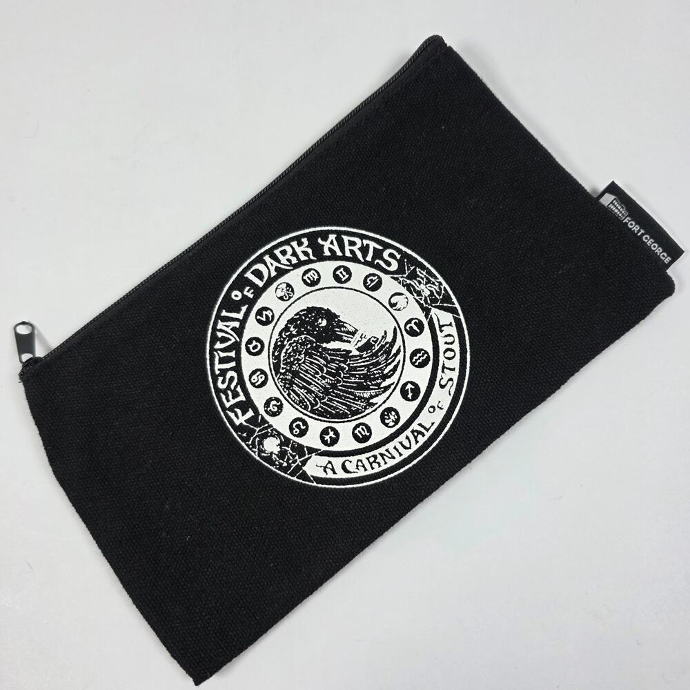 Festival of Dark Arts Zip Pouch Fort George Zippered Coin Bag Black Astoria OR